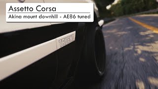 Assetto Corsa - Akina realistic downhill with the tuned AE86