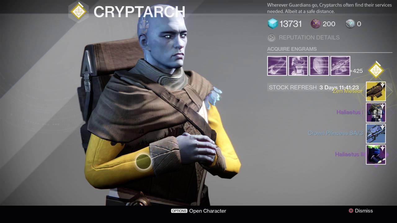 Destiny: Live reaction to getting the Zen Meteor