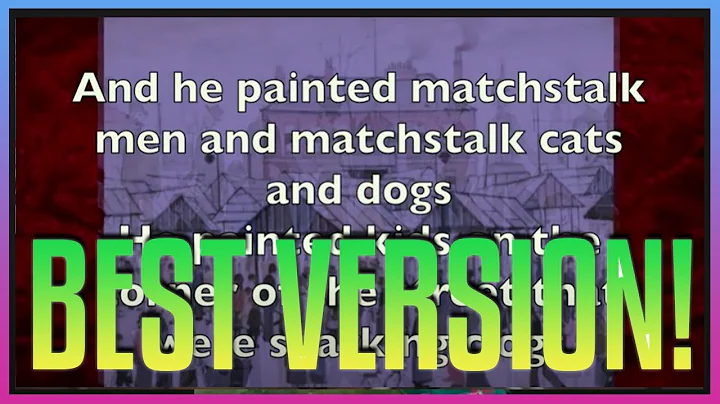 Matchstalk Men and Matchstalk Cats and Dogs with CORRECT singalong LYRICS in time to sing!