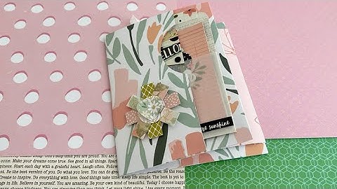 One Sheet Wonder ~  Easy Fold Pocket Flipbook | 12x12 Single Sided Paper | TUTORIAL