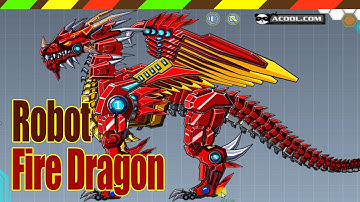 Lắp ráp robot Khủng long chiến đấu - Dino Robot Fire Dragon