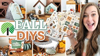 RUN To Dollar Tree & Grab Their Fall WINDOW CLINGS To Make These GORGEOUS Fall Decor DIYS In 2022!