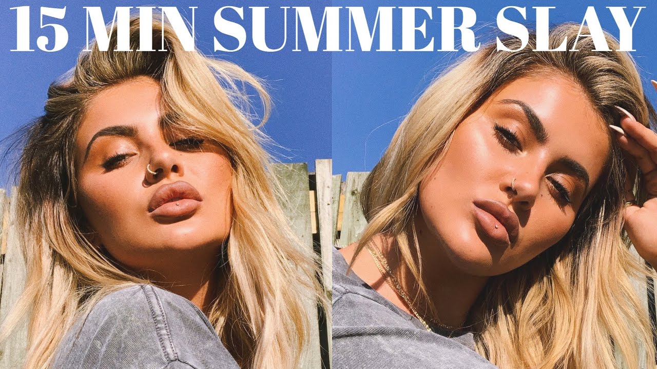 QUICK & EASY SUMMER MAKEUP TUTORIAL - NO FOUNDATION! AD | JAMIE GENEVIEVE