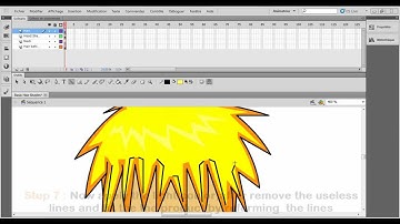 Weekly Tutorial 5 :How to draw shades on a manga hairstyle with the mouse on Adobe flash CS5