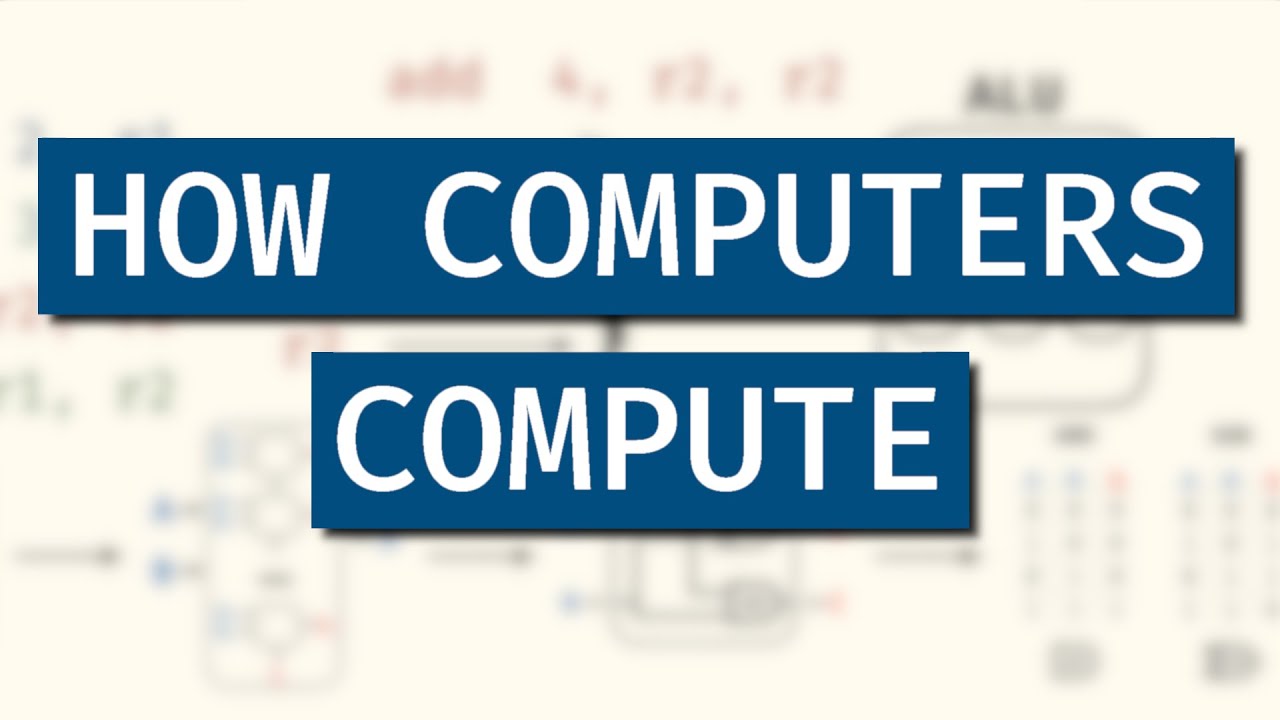 How Computers Solve Problems - How computers compute, explained by me.

Watch all of my videos: https://www.youtube.com/watch?v=4O0_-...​

Notes/errors:
- At 3:24​ an "instruction set archite