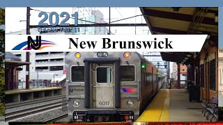 New Brunswick, NJ: New Brunswick Train Station - NJ Transit TrAcSe 2021 ft Amtrak