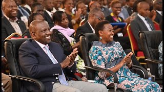 LIVE! RUTO AND KENYA KWANZA TROOPS ATTENDS CHURCH SERVICE IN SAGANA STATE LOUNGE NYERI