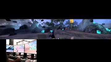 Playing around with my new 3 monitor setup - Elder Scrolls Online