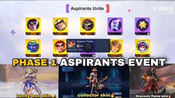 HOW I GOT 15 SKINS  + YSS  COLLECTOR 🔥 FROM PHASE 1 OF THE ASPIRANTS 4.0 EVENT
