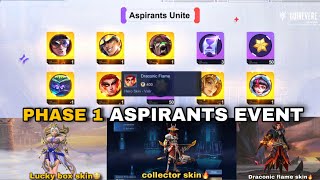 HOW I GOT 15 SKINS    YSS  COLLECTOR 🔥 FROM PHASE 1 OF THE ASPIRANTS 4.0 EVENT