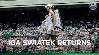 Iga Swiatek makes her return to Centre Court! 🇵🇱 | Full Walkout | Wimbledon 2026