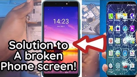 I repared a broken touch screen of an itel a56