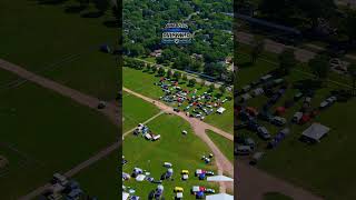52nd Van Nationals - Aerial of 100+ Van Formation spelling "52nd Van Nats" by Vanlife Professionals