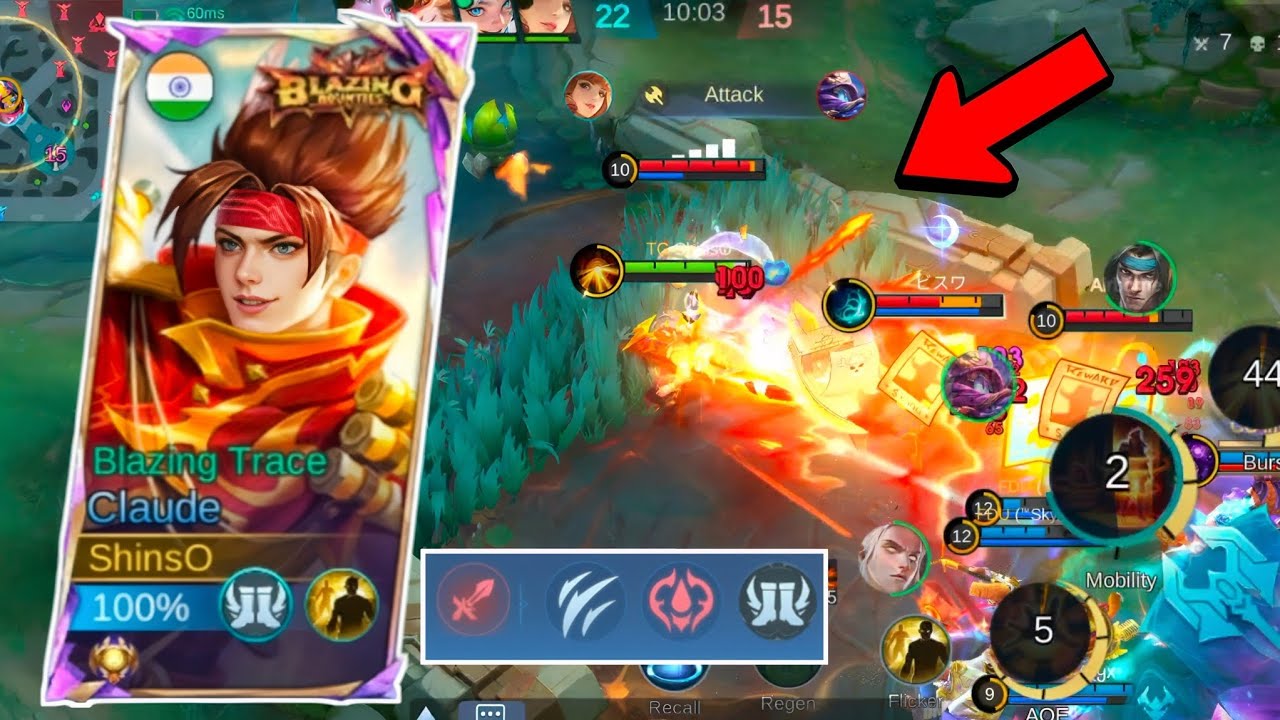 CLAUDE With Fighter Emblem is IMMORTAL 🔥 | Best Emblem And Build 💪 | Insane Damage and Lifesteal ⚡