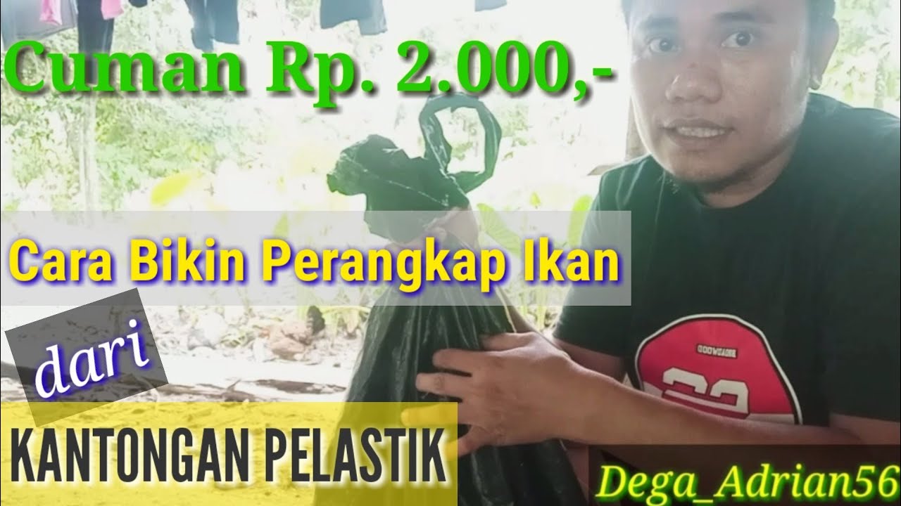 Sederhana Cara  Membuat  BUBU  RAKITAN Jebakan Untuk Ikan 