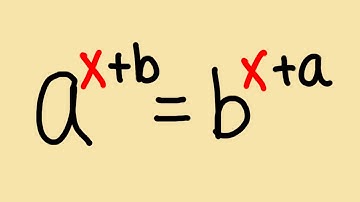the general solution to the exponential equation a^(x+b)=b^(x+a)