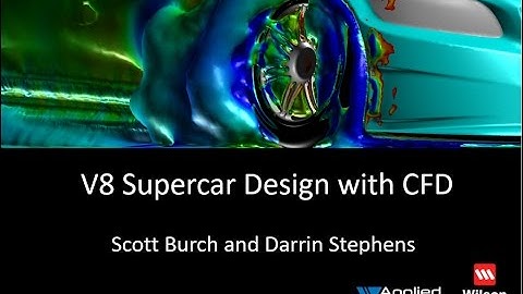 V8 Supercar design with CFD webinar