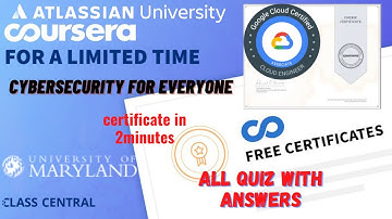 Cybersecurity for Everyone,Week(1-6) All Quiz with Answers.#freecertificate #coursera#answers #learn