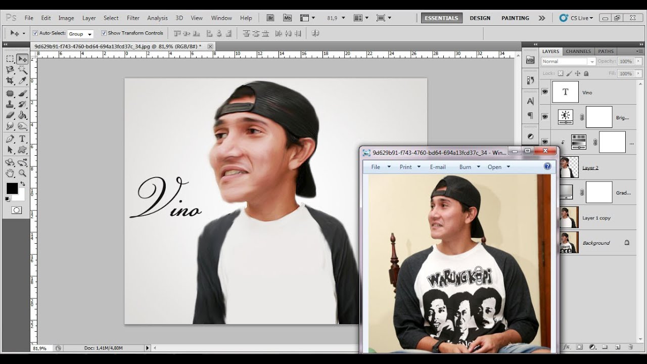 Cara Membuat Karikatur Dengan Photoshop Terbaru YouTube