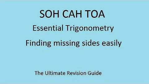 Basic Trigonometry : SOHCAHTOA : finding sides using sine, cosine and tangent : maths essentials