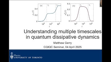 Understanding multiple timescales in quantum dissipative dynamics
