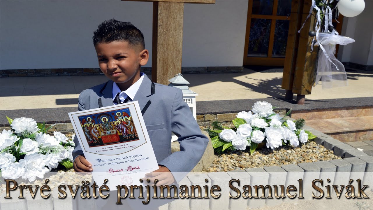 Prvé Sväté prijímanie Samuel Sivák 26.6.2022 Ladomirová (komplet)