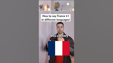 How to say France 🇫🇷 in different languages! #france #french #languages #languagelearning