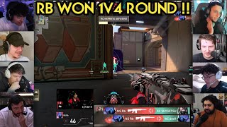 Valorant Streamers React To NS RB INSANE 1v 4 Clutch vs KC At VCT Champions screenshot 2