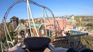 Ride to Happiness Row 3 POV | Extreme Spinning Coaster | Plopsaland Belgium