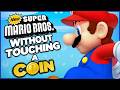 Is it possible to beat New Super Mario Bros. DS without touching a single coin?