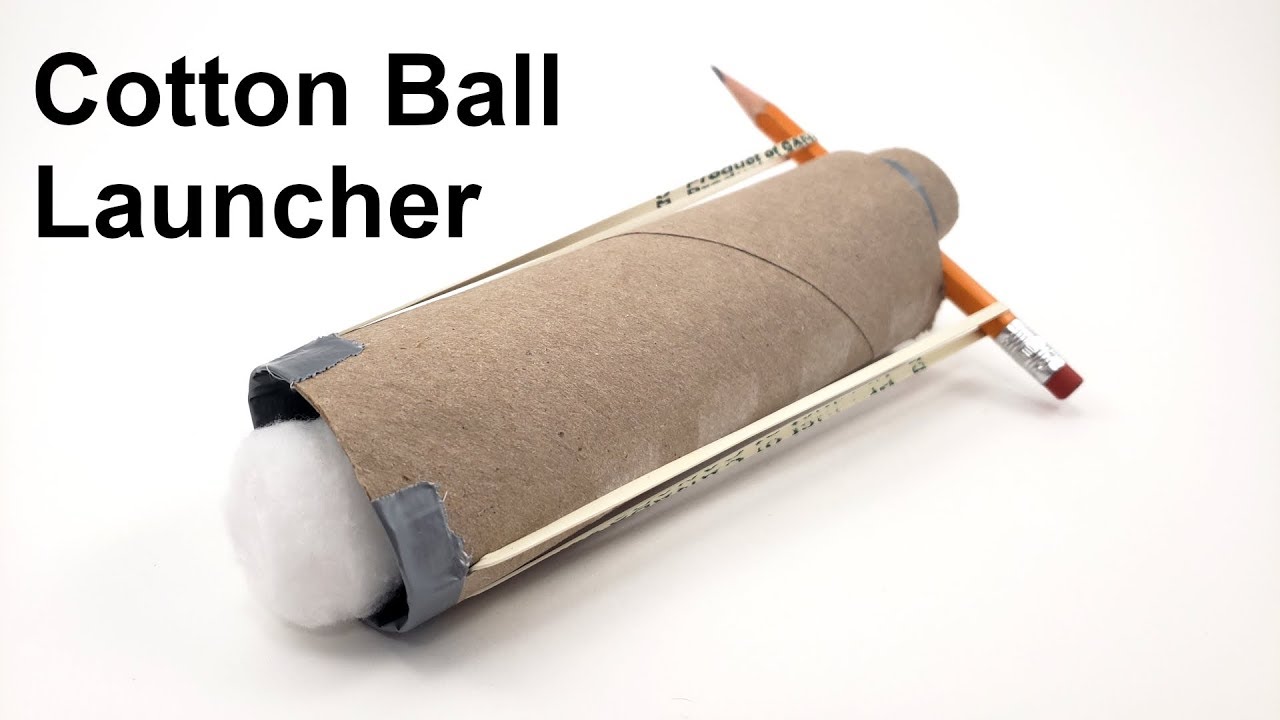 Cotton Ball Launcher - Fun STEM Activity - YouTube