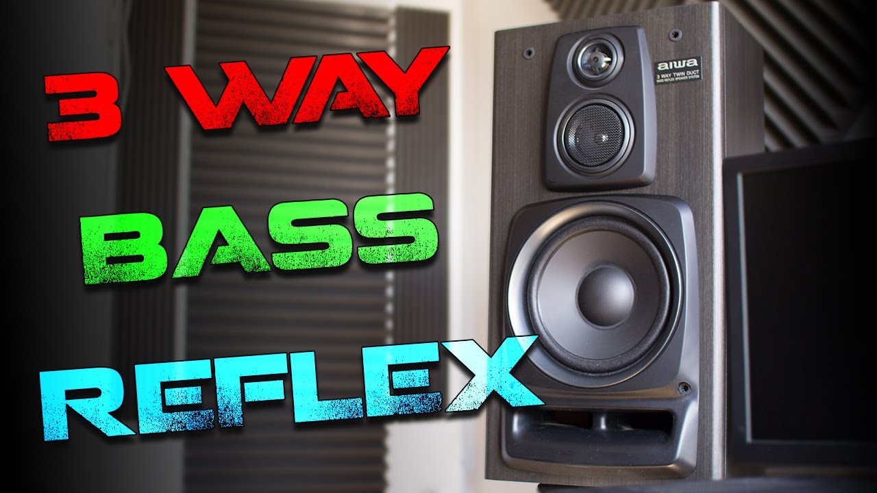 aiwa 3 way bass reflex speaker system