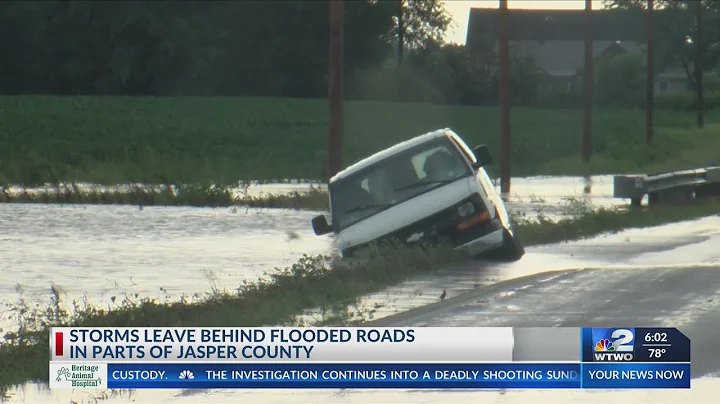 Water rescues, flooding in Jasper County, IL