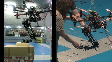 Preliminary experiments on impedance control aerial manipulators