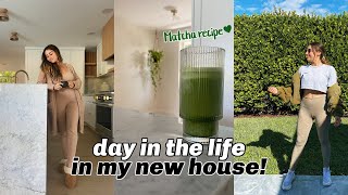 Healthy day in the life in my new house! Iced Matcha Recipe