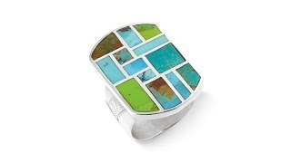 Jay King Multicolor Turquoise Inlay Sterling Silver Ring