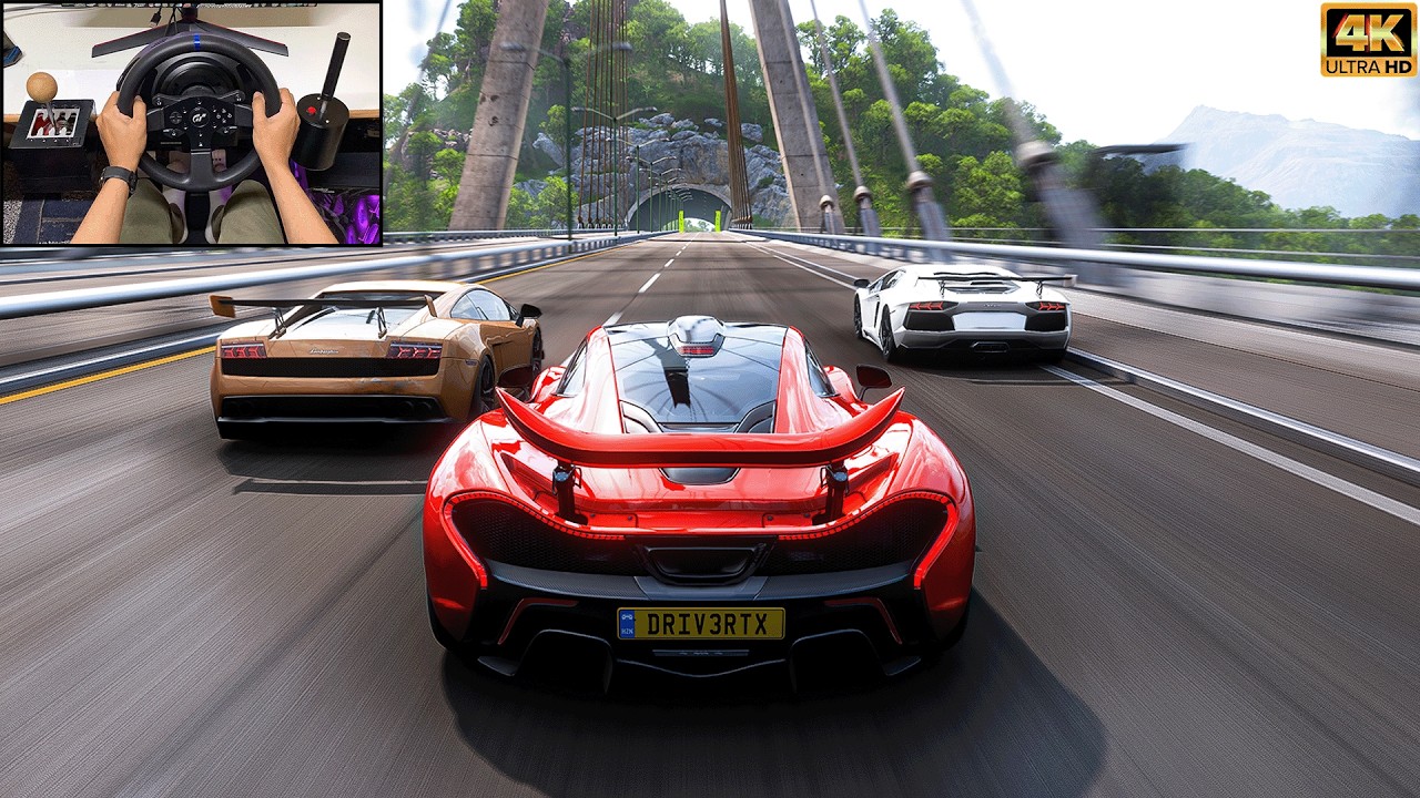 McLaren P1 VS Hypercars - Forza Horizon 5 | Thrustmaster T300RS