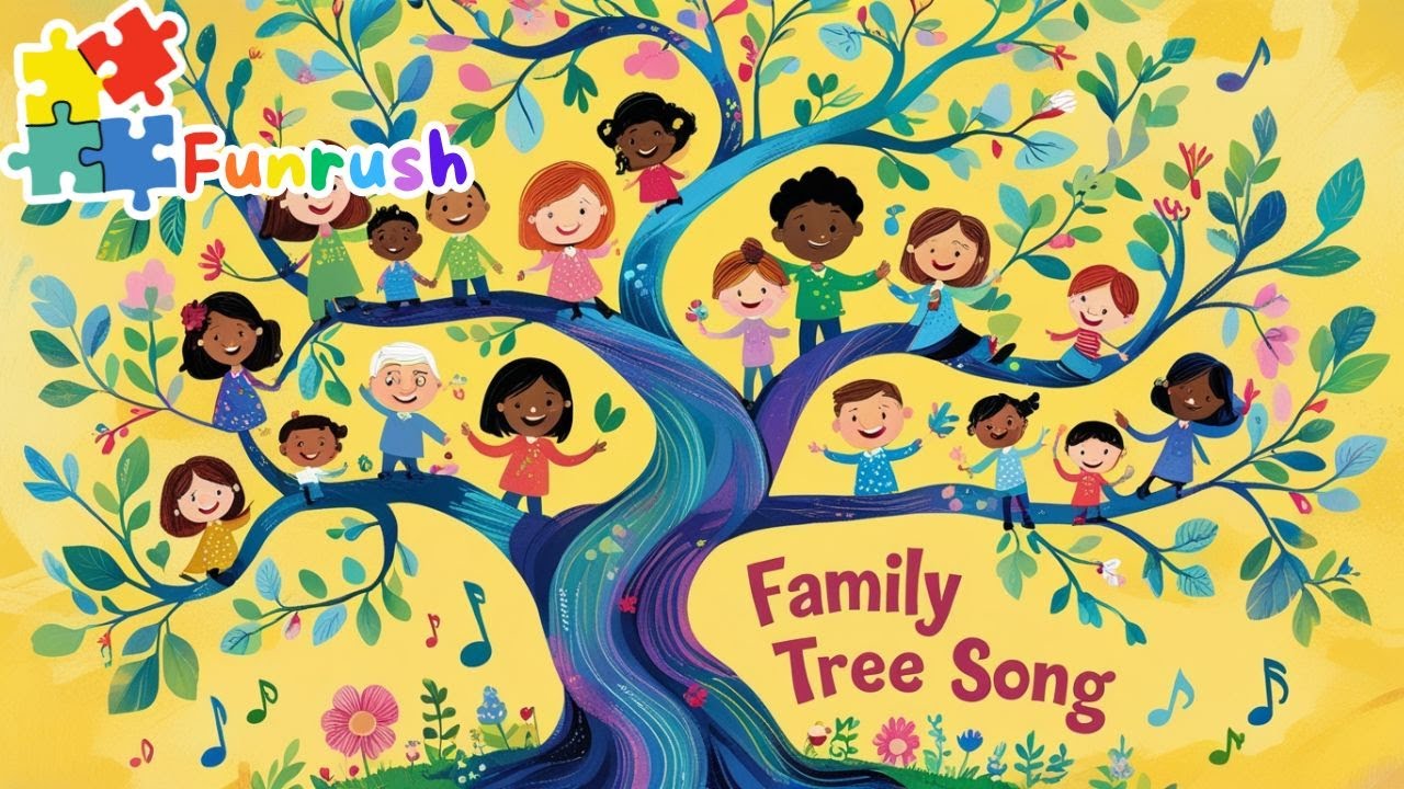 Family Tree Song for Kids | Fun Kids Learning Songs | Funrush Nursery ...