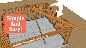 How To Layout And Cut Hip Roof Rafter Without Any Math Formulas or Framing Square