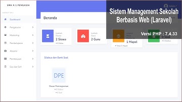 Sistem Managemen Sekolah Berbasis Web Laravel #download #aplikasi
