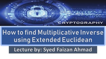 How to find Multiplicative Inverse using Extended Euclidean Theorem | Hindi Urdu