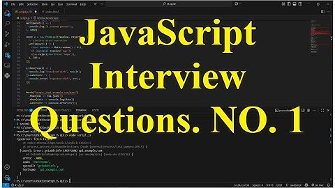 JavaScript interview questions  NO. 1