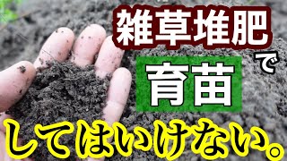 雑草堆肥を玉葱の育苗に使って失敗…その理由について【土の話】2021年9月12日~30日 雑草堆肥を玉葱の育苗に使って失敗…その理由について【土の話】2021年9月12日~30日