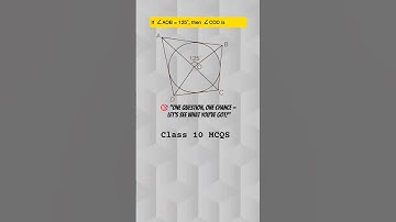 Class 10 Maths | Circles MCQ | If ∠AOB = 125°, Find ∠COD | | NCERT EXAMPLAR