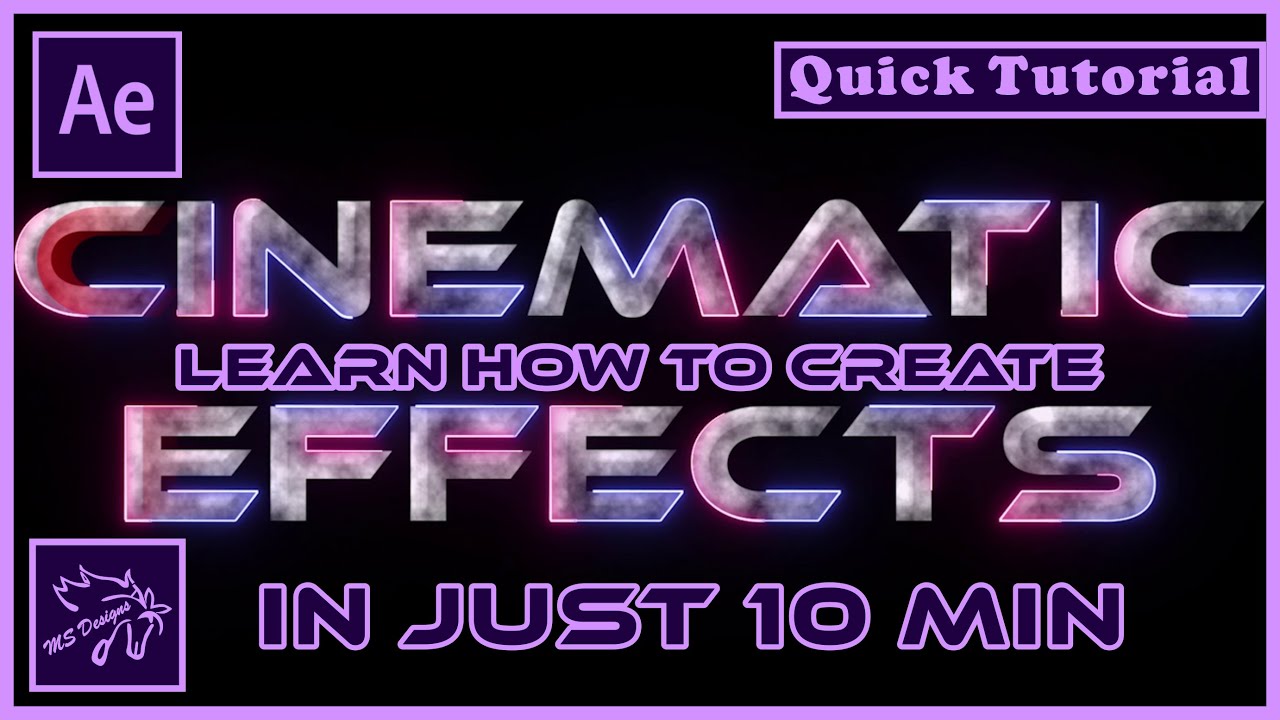 How to create Cinematic Title in After Effects | How To Make Cinematic ...