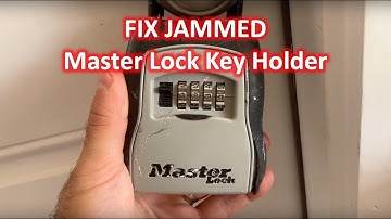 How to Open Jammed Master Lock Key Holder | The DIY Guide | Ep 136