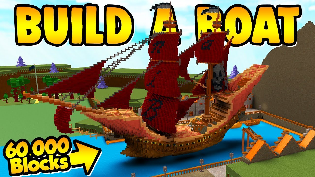 Build A Boat Giant Pirate Ship World Record Youtube - abandoned giant pirate ship roblox