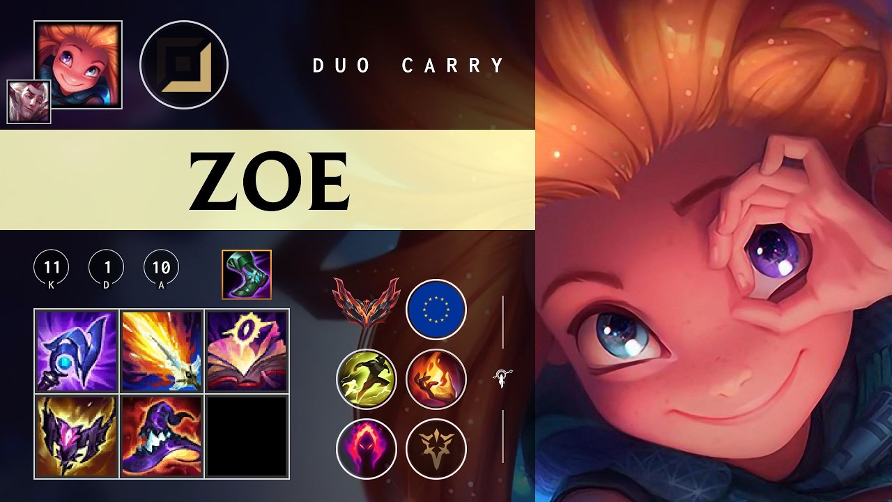 Zoe Carry vs Senna - EUW Grandmaster Patch 26.05