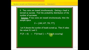 #12businessmaths  chapter 6 RANDOM VARIABLE AND MATHEMATICAL EXPECTATION exercise 6.1 sum 5