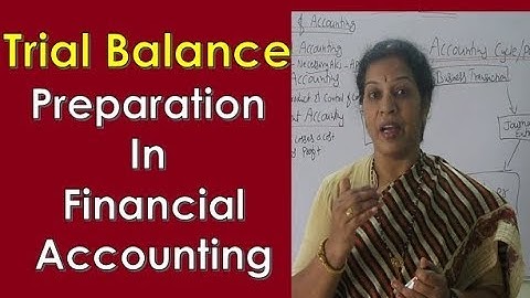" Trial Balance" Preparation in Financial Accounting